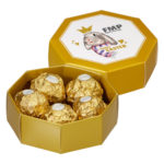 Promotional Branded Easter Octagon Chocolate Box - Raffaello, Ferrero Rocher, Baileys & Lindt
